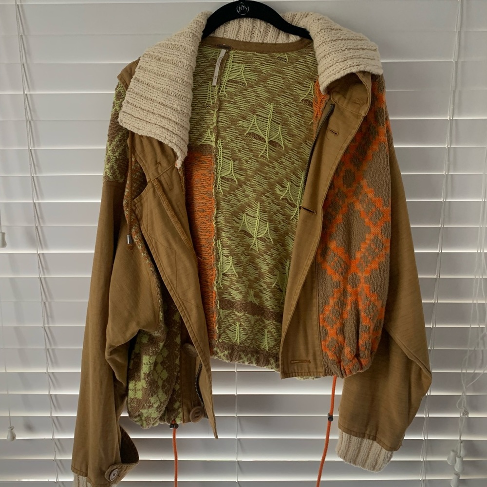 Free People Knit Bomber Jacket
